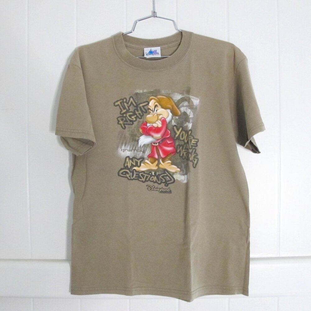 Disney | Vtg 90's Grumpy Graphic T-Shirt Disneyland Resort